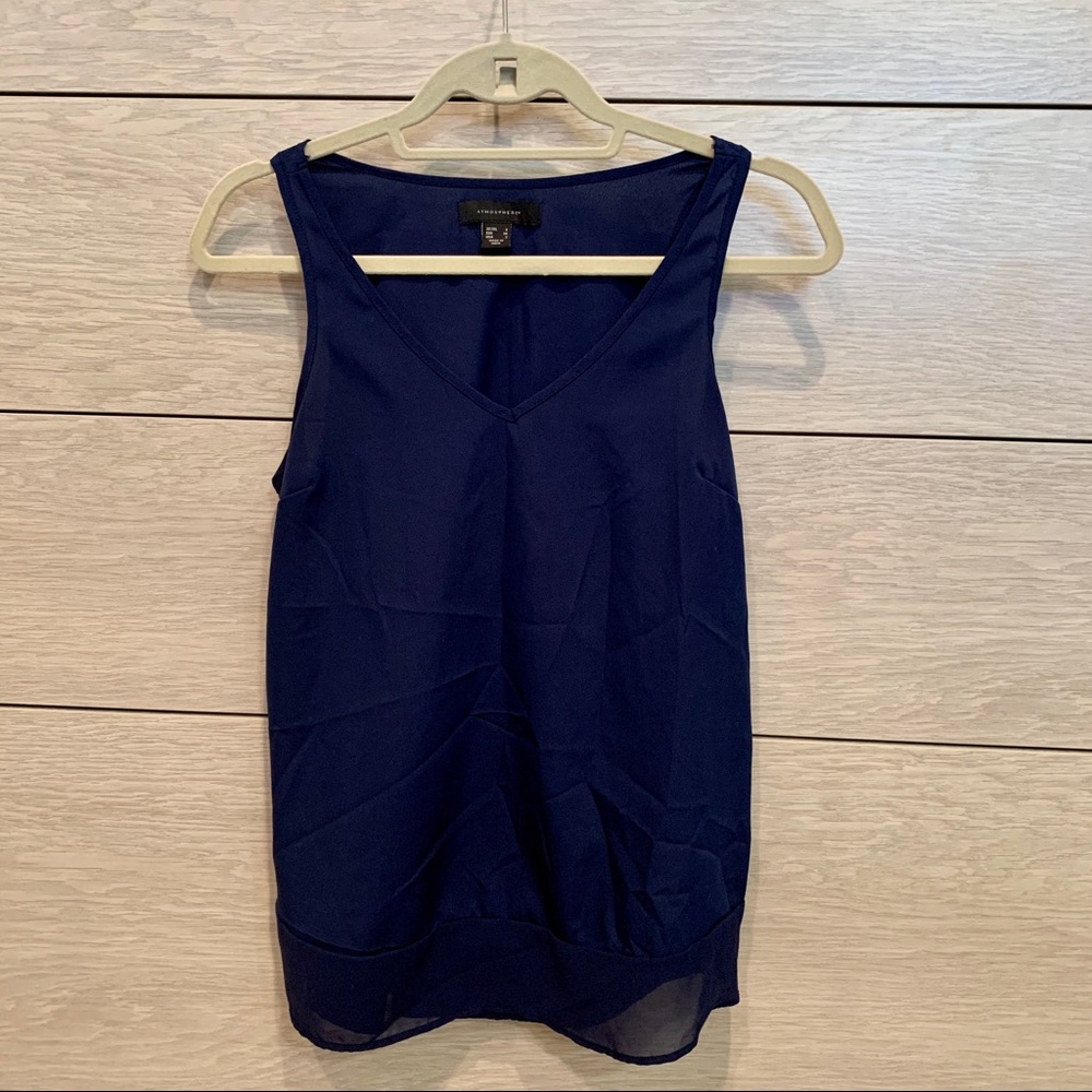 3/$25! Super cute navy blue blouse!